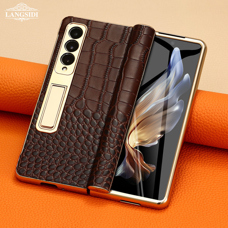 Leather Magnetic Stand Case For Samsung Z Fold Series