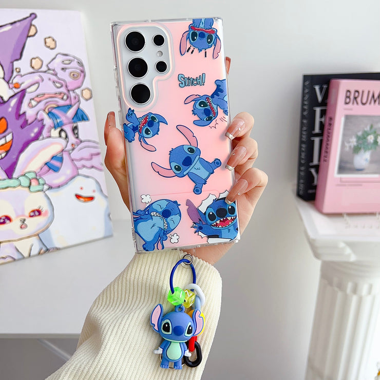 Cartoon Wonderland Case With Key Ring For Samsung S23 & S22