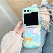 Cute Korean Rainbow Wavy Case for Galaxy Z Flip Series