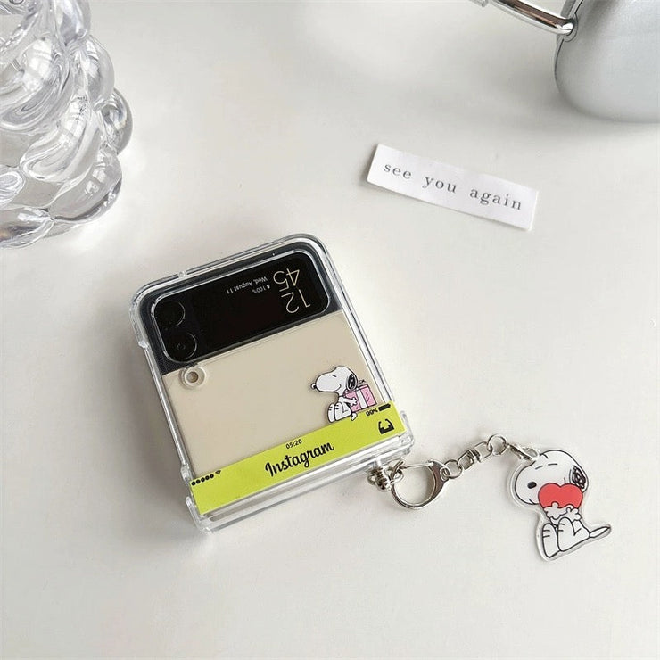 Cute Snoopy Cartoon Z Flip Case