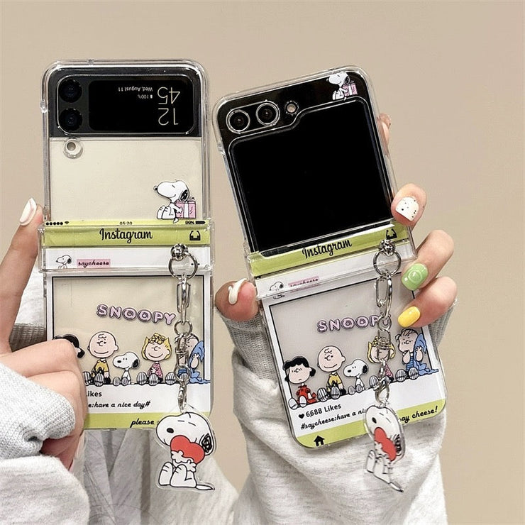 Cute Snoopy Cartoon Z Flip Case