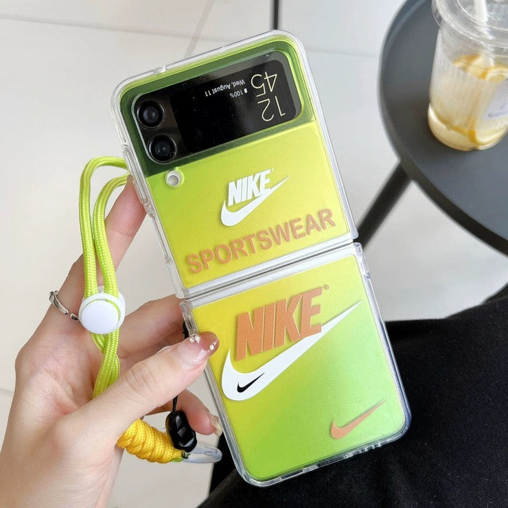 Trendy Swoosh Fashion Design Case For Galaxy Z Flip Series