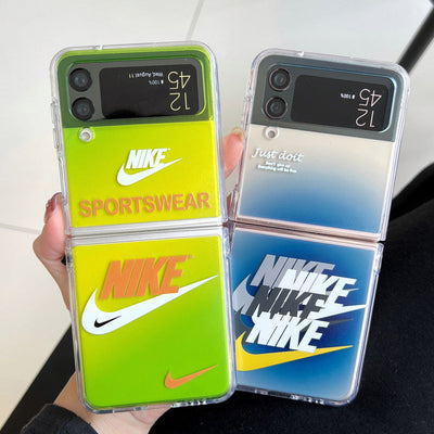 Trendy Swoosh Fashion Design Case For Galaxy Z Flip Series