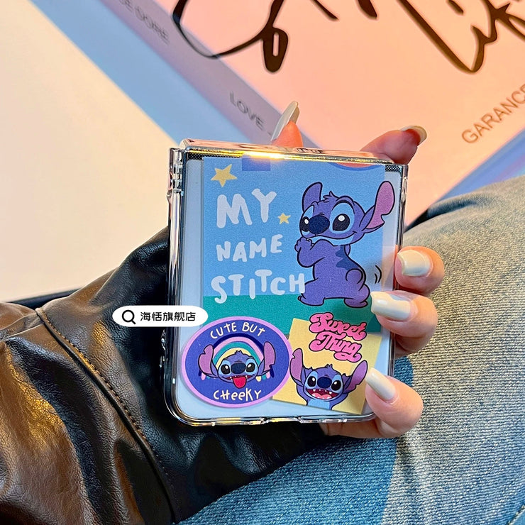 Cute Cartoon Disney Stitch Z Flip Series Case