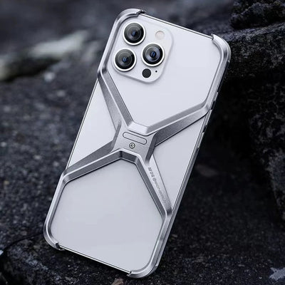 Metal Rimless Phone Case For iPhone