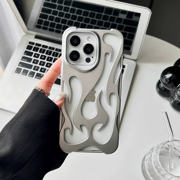 3D Flame Shockproof Protective Soft iPhone case