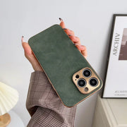 Matte Leather iPhone Case