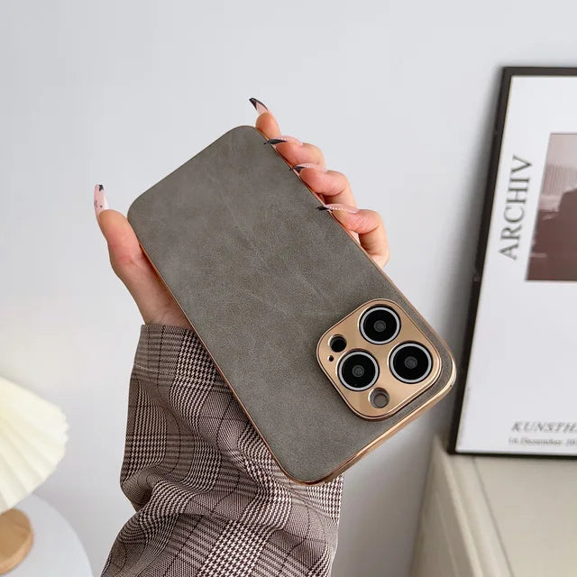 Matte Leather iPhone Case