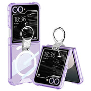 Samsung Galaxy Z Flip Series | Magsafe Clear Airbag Ring Phone Case