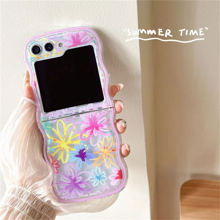 Colorful Flower Case for Samsung Z Flip Series