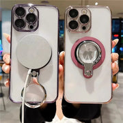 Luxury Clear 360° Rotating Stand Case For iPhone iPhone Series