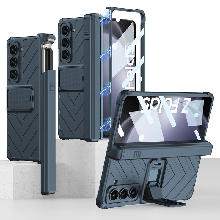 Magnetic Hinge Case Slide Pen Holder For Samsung Galaxy Z Fold 5