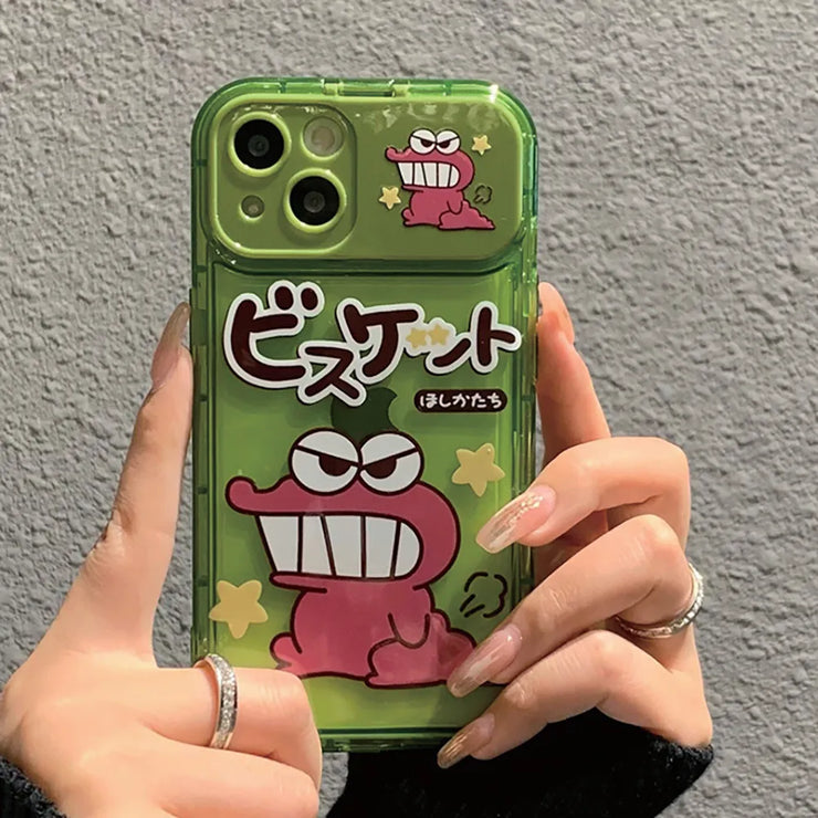 Cute Anime Cartoon Flip Mirror Clear Soft Case for iphone Series