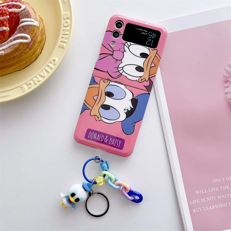 Cute Cartoon  Pendant Cases for Samsung Galaxy Z Flip Series