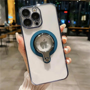 Luxury Clear 360° Rotating Stand Case For iPhone iPhone Series