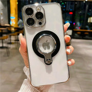 Luxury Clear 360° Rotating Stand Case For iPhone iPhone Series