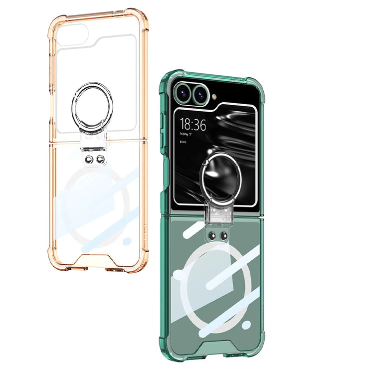 Samsung Galaxy Z Flip Series | Magsafe Clear Airbag Ring Phone Case