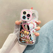 Lovely  Heart Mirror Phone Case For iPhone Series