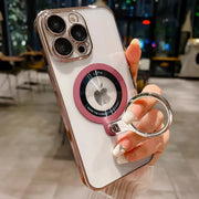 Luxury Clear 360° Rotating Stand Case For iPhone iPhone Series