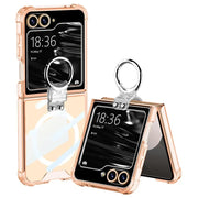 Samsung Galaxy Z Flip Series | Magsafe Clear Airbag Ring Phone Case