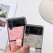 Cute mickey minnie mouse cortex with Ring Phone Case For Samsung Galaxy Z Flip 3 &4