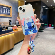 Cute Cartoon Phone Case for iPhone With Keychain