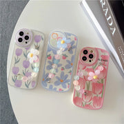 Cute 3D Flower Wrist Phone Chain  Case for iphone Series