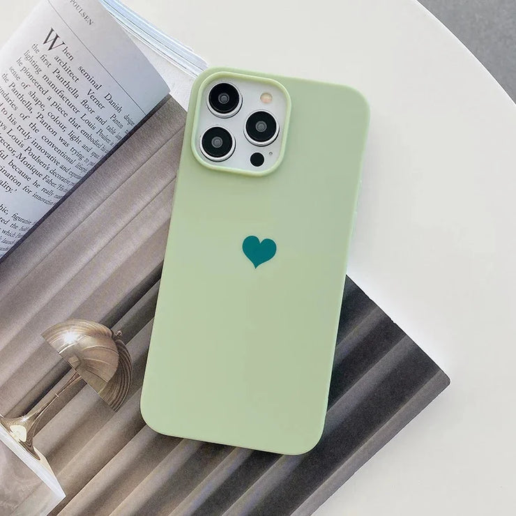 Summer  Candy Love Heart Soft Case For iPhone Series