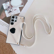 Luxury Leather Shoulder Strap Case For Samsung Galaxy Series