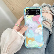 Cute Korean Rainbow Wavy Case for Galaxy Z Flip Series