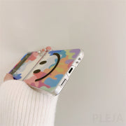 Cute Watercolor Smile Pendant Phone Case For Samsung Galaxy Z Flip 3