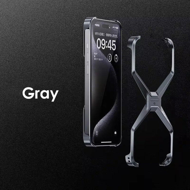 Metal Rimless Phone Case For iPhone